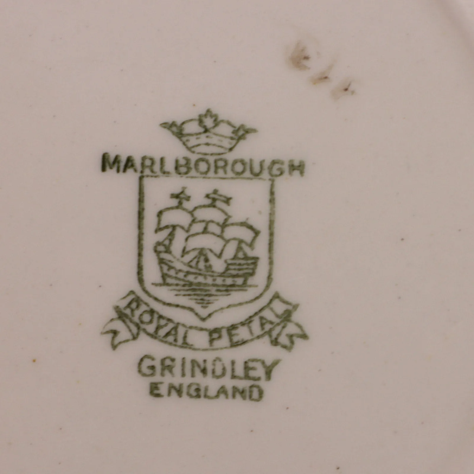 Grindley Monmouth Gold Scalloped Edge Bread Plate England Vintage 1930's