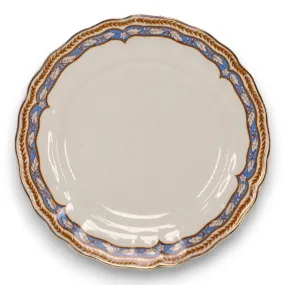 Grindley Monmouth Gold Scalloped Edge Bread Plate England Vintage 1930's