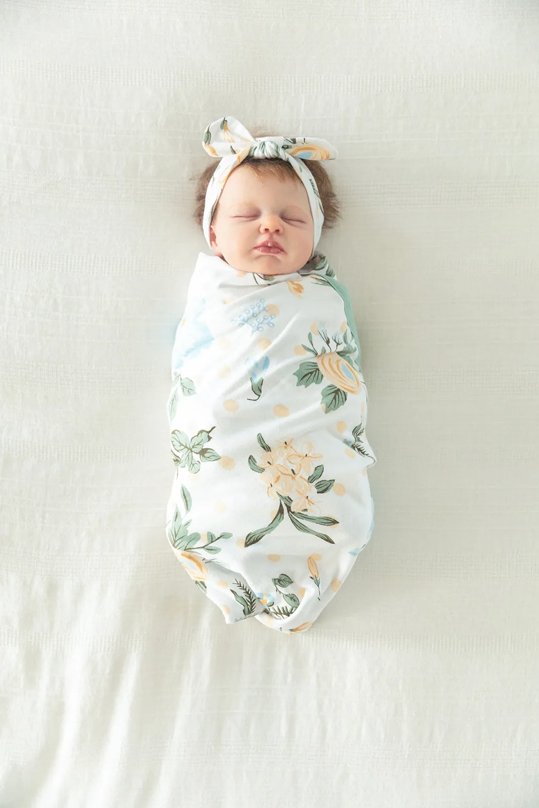 Hadley Swaddle Blanket & Newborn Headband Set