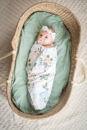 Hadley Swaddle Blanket & Newborn Headband Set
