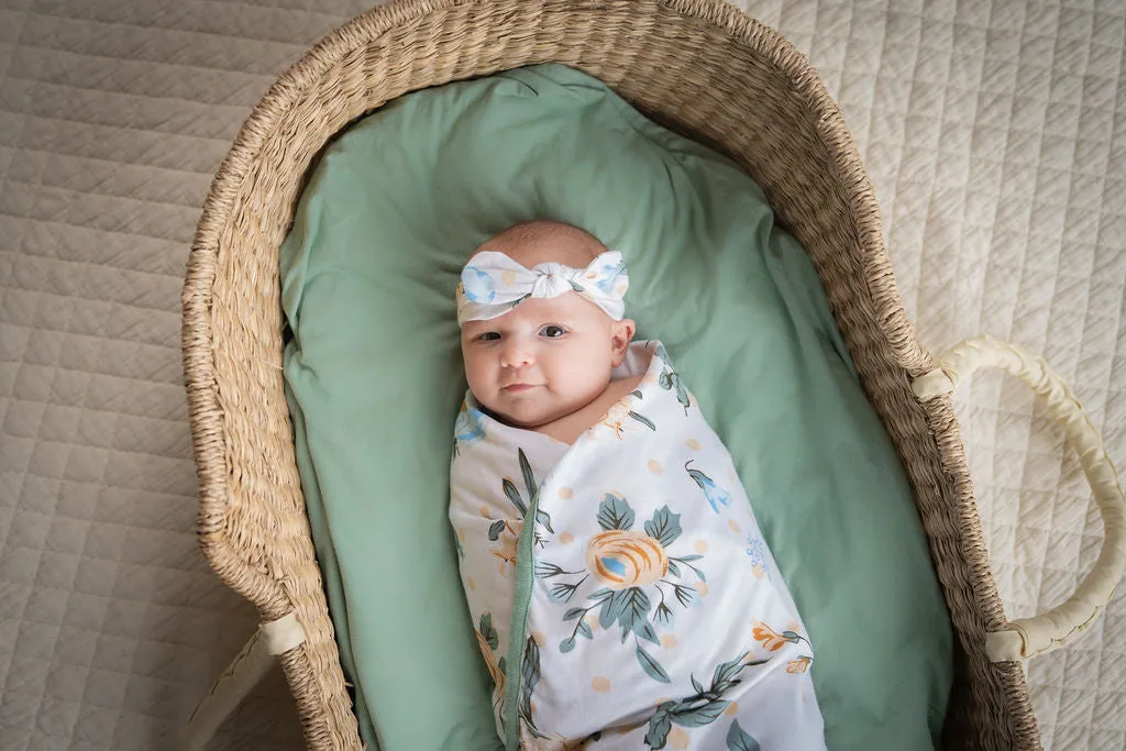 Hadley Swaddle Blanket & Newborn Headband Set