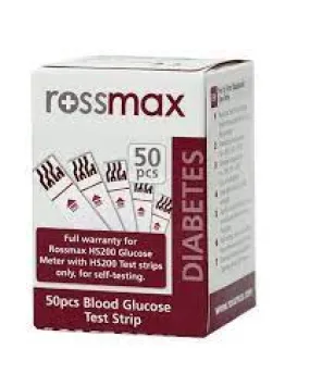 HS200 Blood Sugar Test Strips For Diabetes Management, Pack of 50's