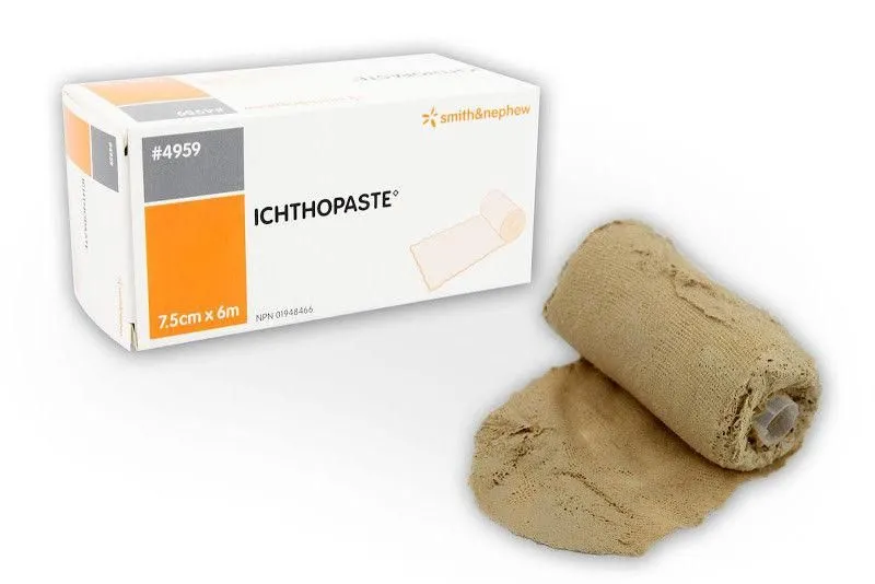 Ichthopaste Zinc Paste Bandage 7.5 cm x 6m (2%)
