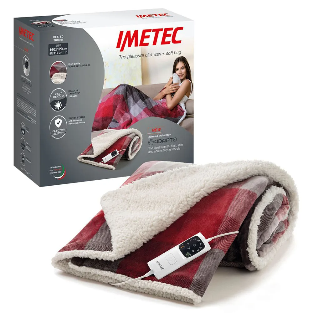 Imetec Heated Electric Throw Blanket | 16739