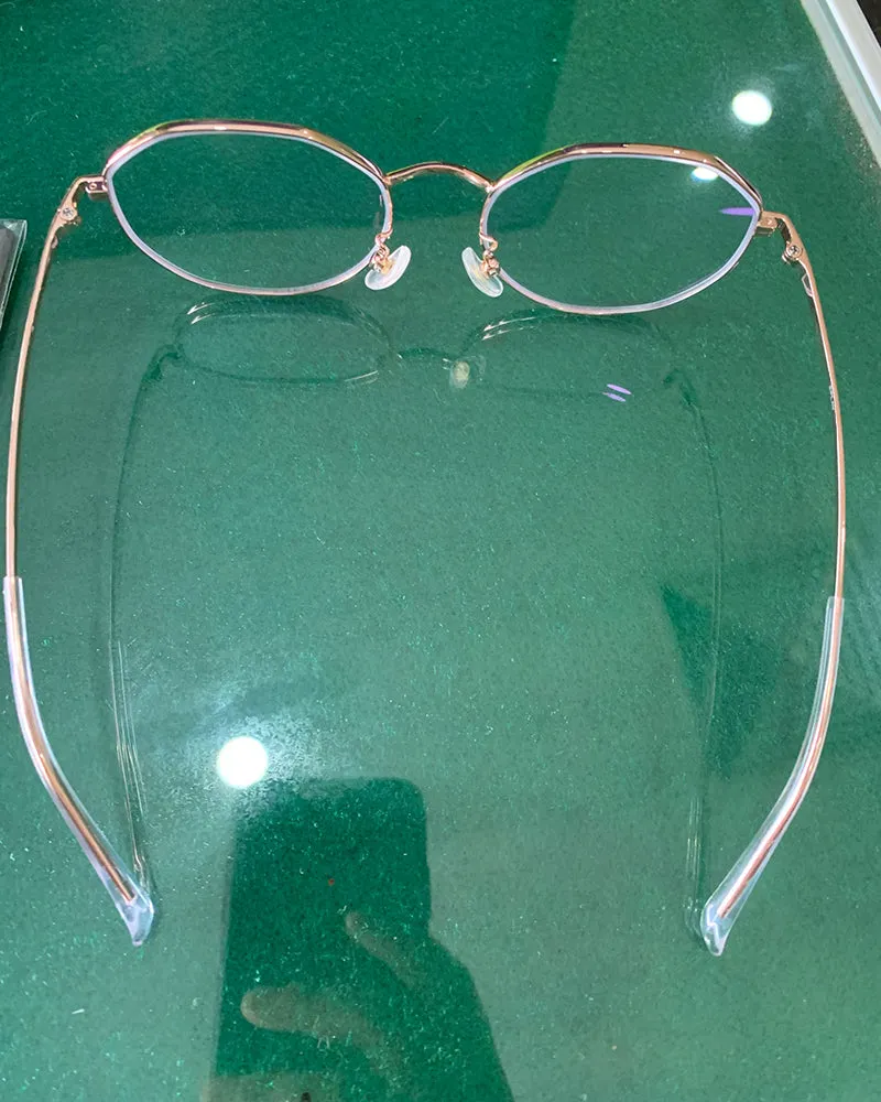 JOEESY glasses, anti-blue glasses, women's computer reading glasses with metal frame