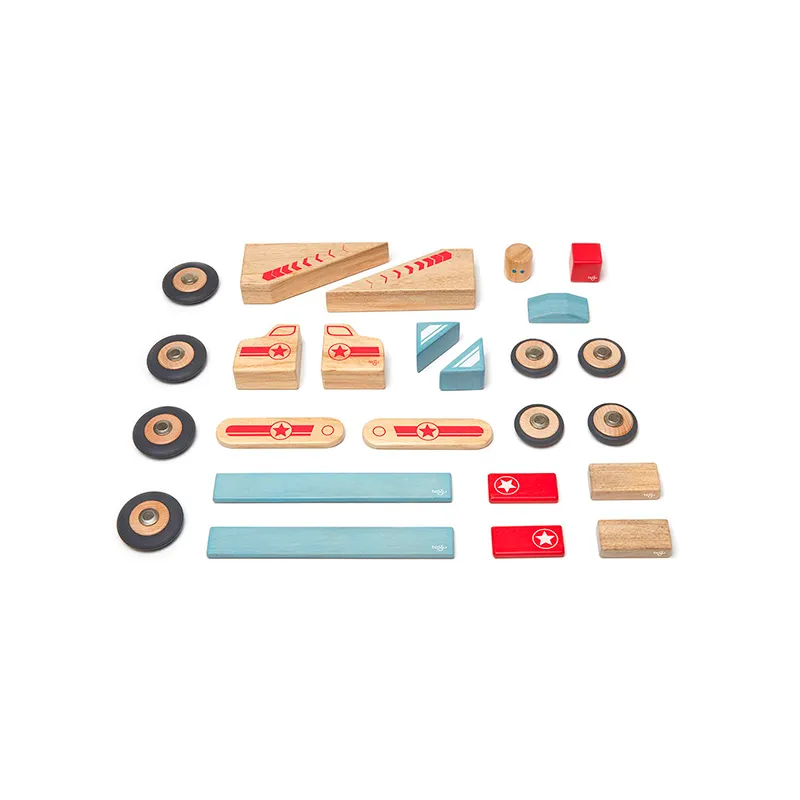Jumper <br>Magnetic Wooden Blocks <br>Stunt Team, 25 pieces