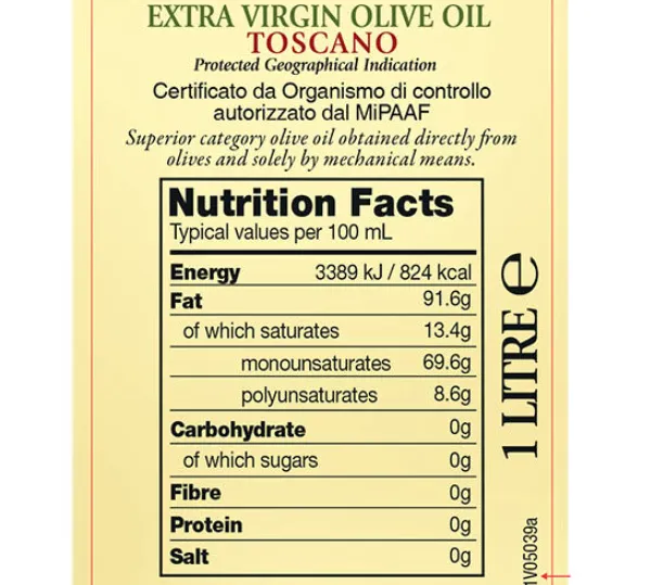 Kirkland Signature Toscano Extra Virgin Olive Oil Pack of 1L