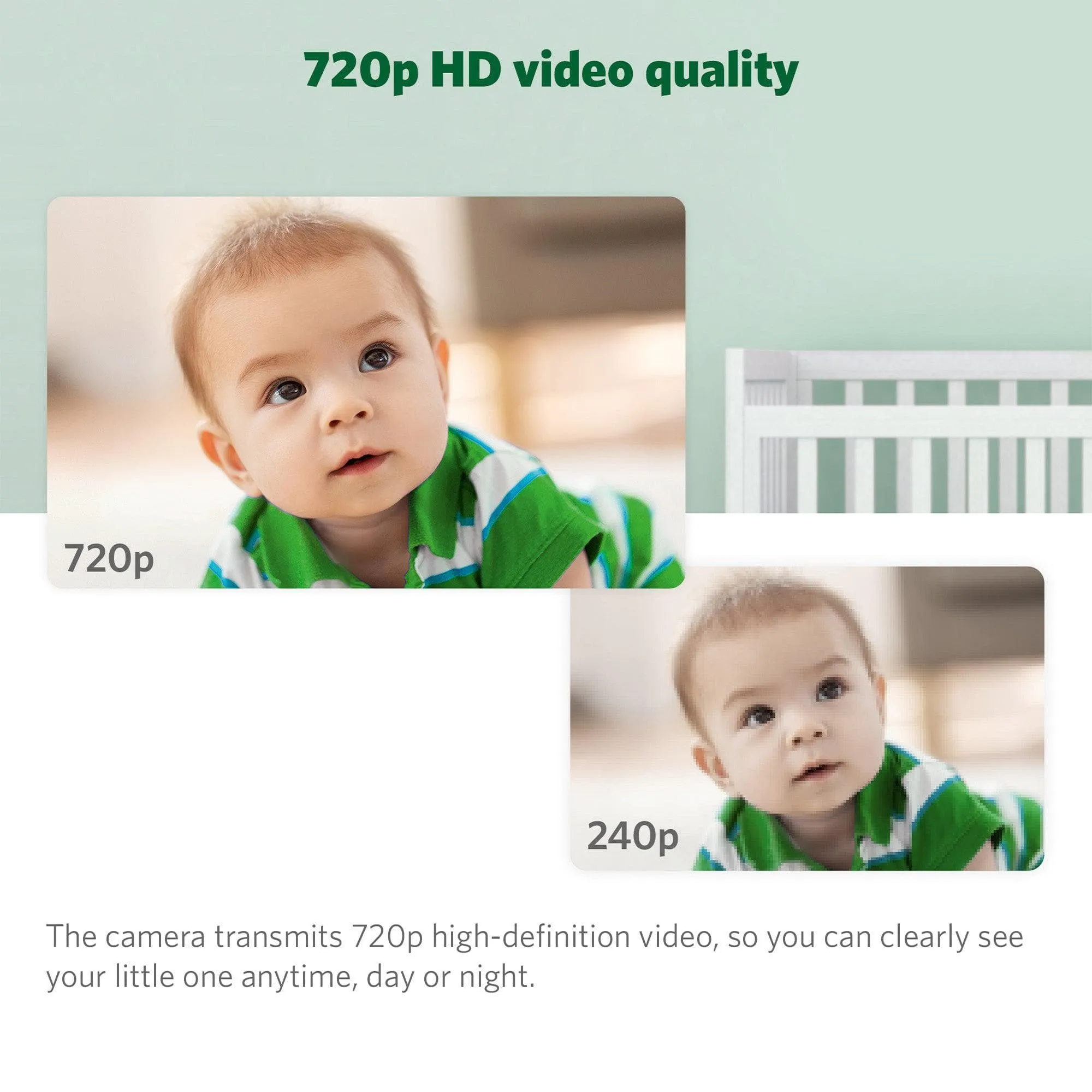 LeapFrog LF920HD 7' Video Baby Monitor with Colour Night Vision - White