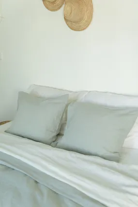Linen pillowcase in Sage Green