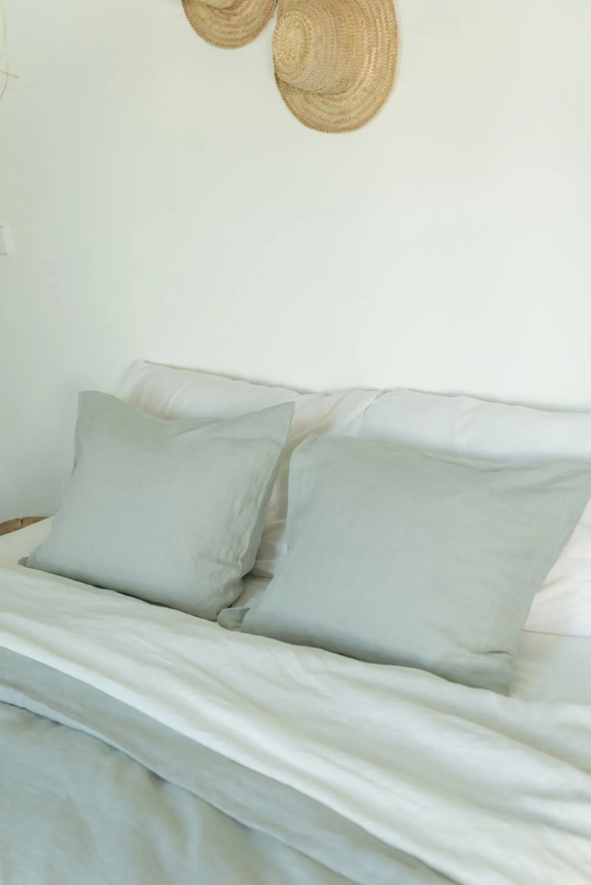 Linen pillowcase in Sage Green