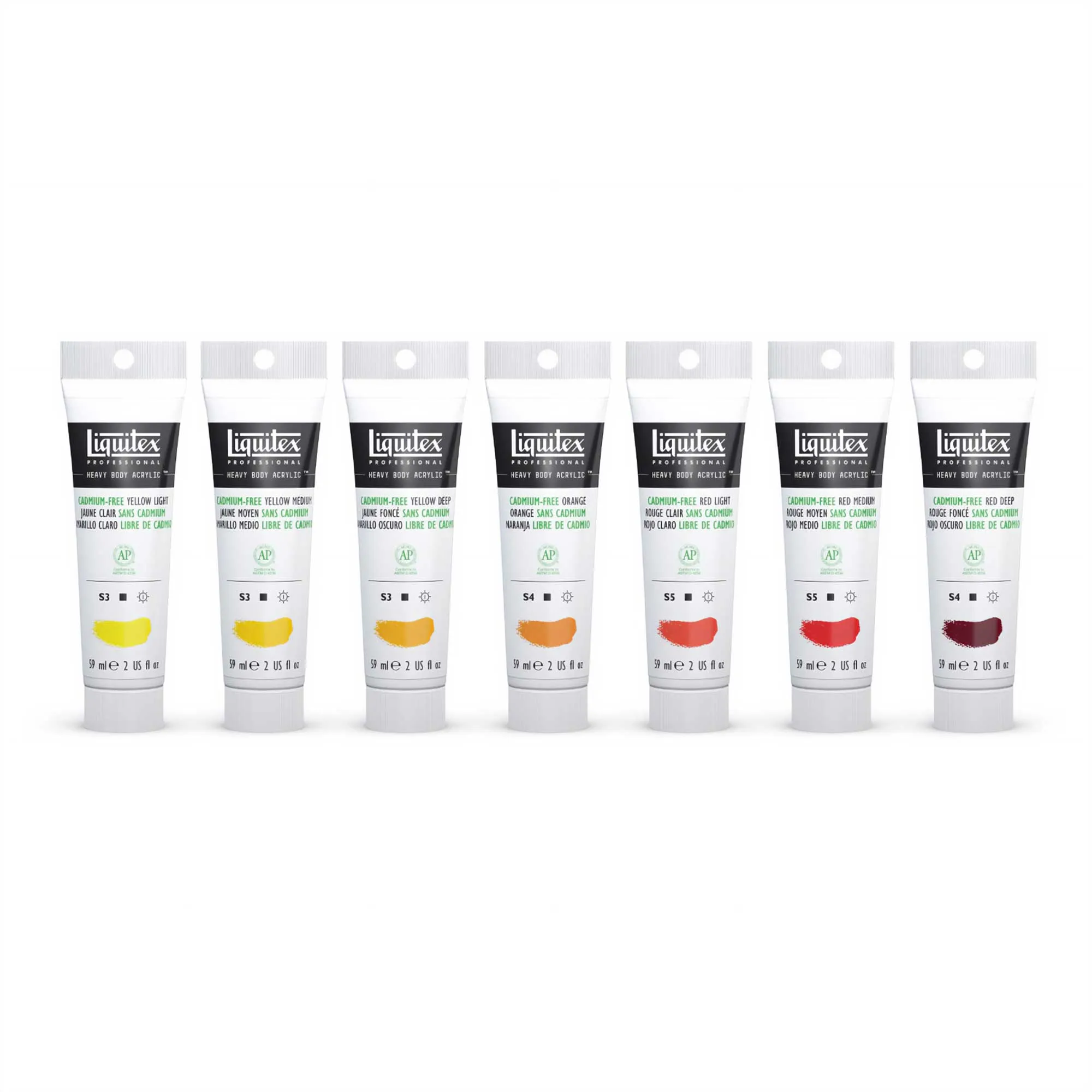 Liquitex HEAVY BODY - 59ml Tubes - CADMIUM FREE RANGE