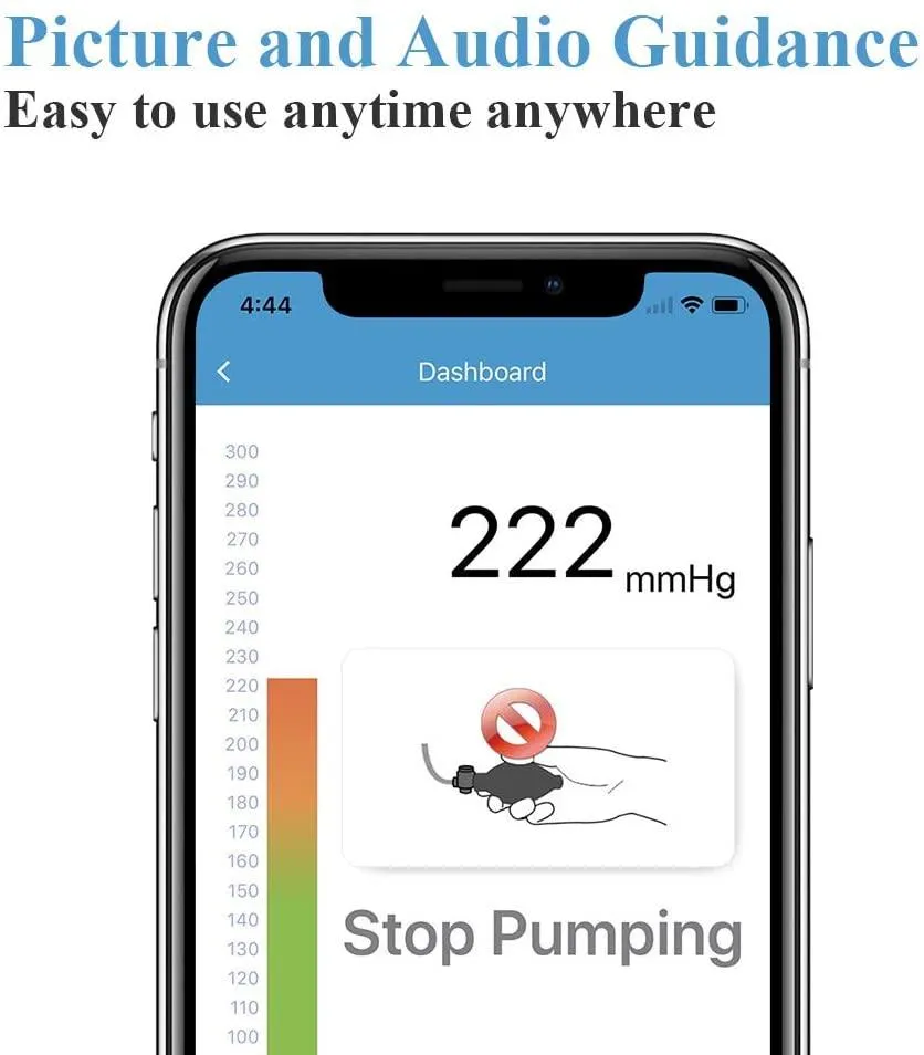LOOKEE® AirBP Blood Pressure Monitor | BP Monitor with App and Voice Guide | Upper Arm Cuff | Multi-Users | FDA Approved | Medical Accuracy
