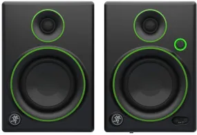 Mackie Creative Reference Multimedia Monitor (Set of 2), Black w/green trim, 4-inch (CR4 (Pair))