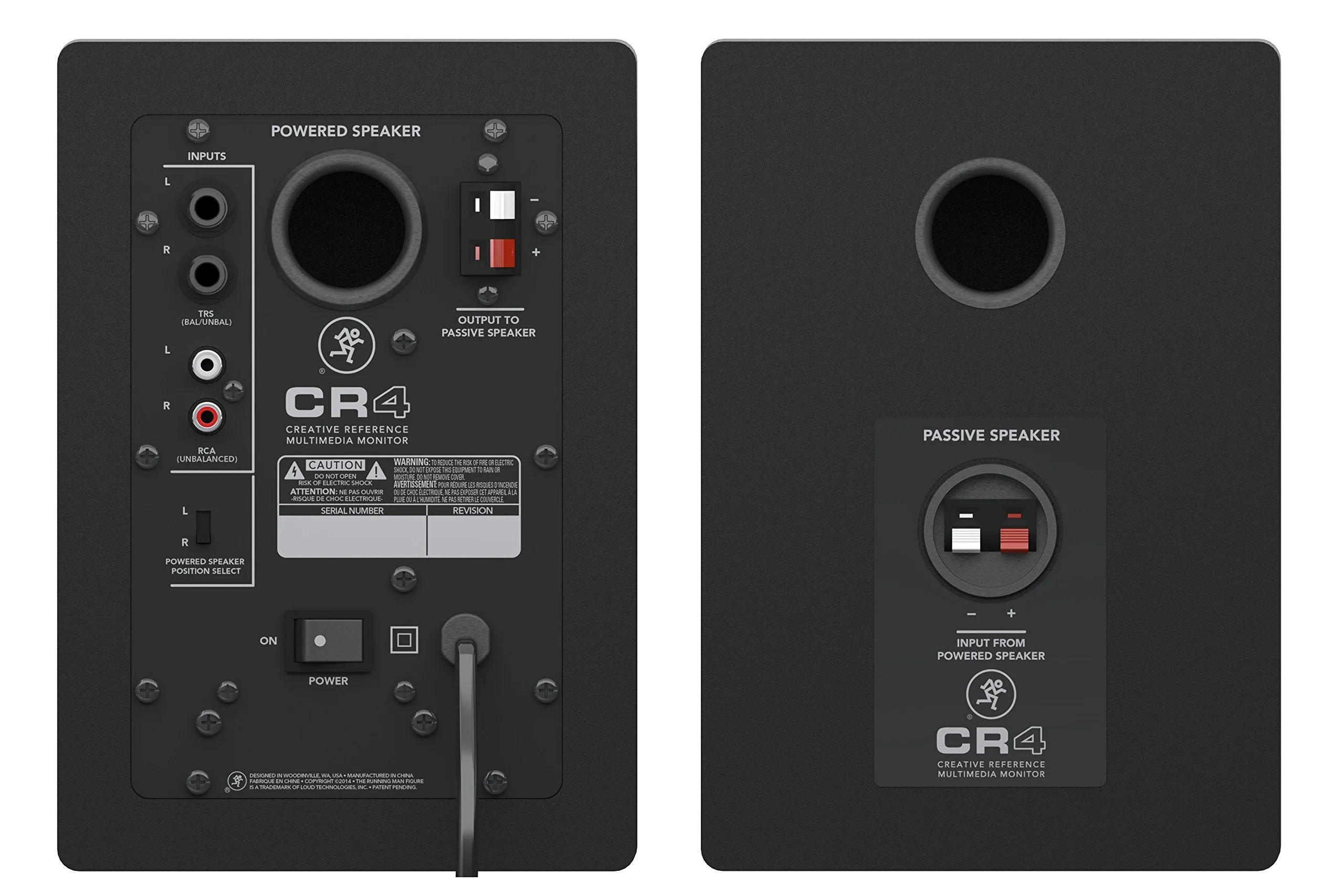 Mackie Creative Reference Multimedia Monitor (Set of 2), Black w/green trim, 4-inch (CR4 (Pair))