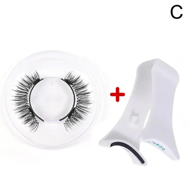 Magnetic Tweezer with 3D Natural Mink False Eyelashes - Professional Eyelash Extension Curler Clip Tool