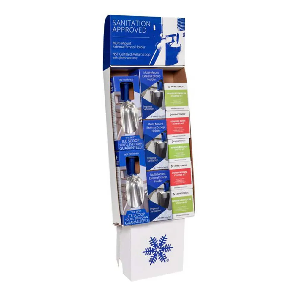 Manitowoc K00485 Merchandising Kit & Display Includes 6 Aluminium Scoop Holders & 4 Scoops