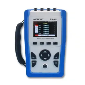 Metravi PA-810 Portable Power Quality Analyser, IEC/EN 61010-1, CAT III 300V, IP20.