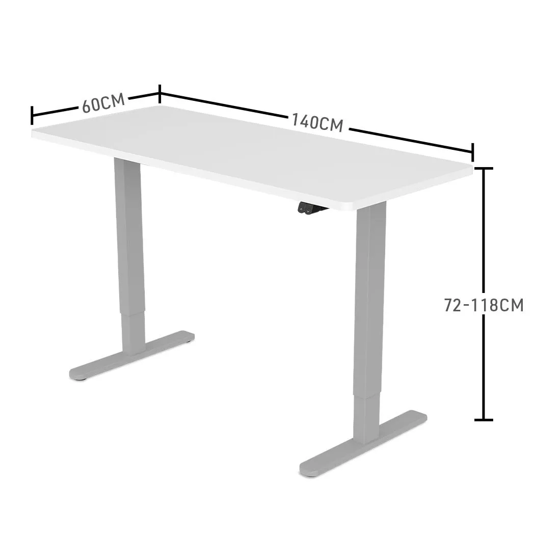Motorized Sit-Stand Desk, Electric Height Adjustable, 70kg Load Fortia