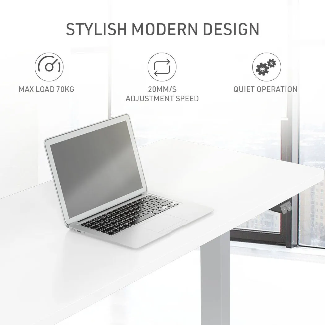 Motorized Sit-Stand Desk, Electric Height Adjustable, 70kg Load Fortia