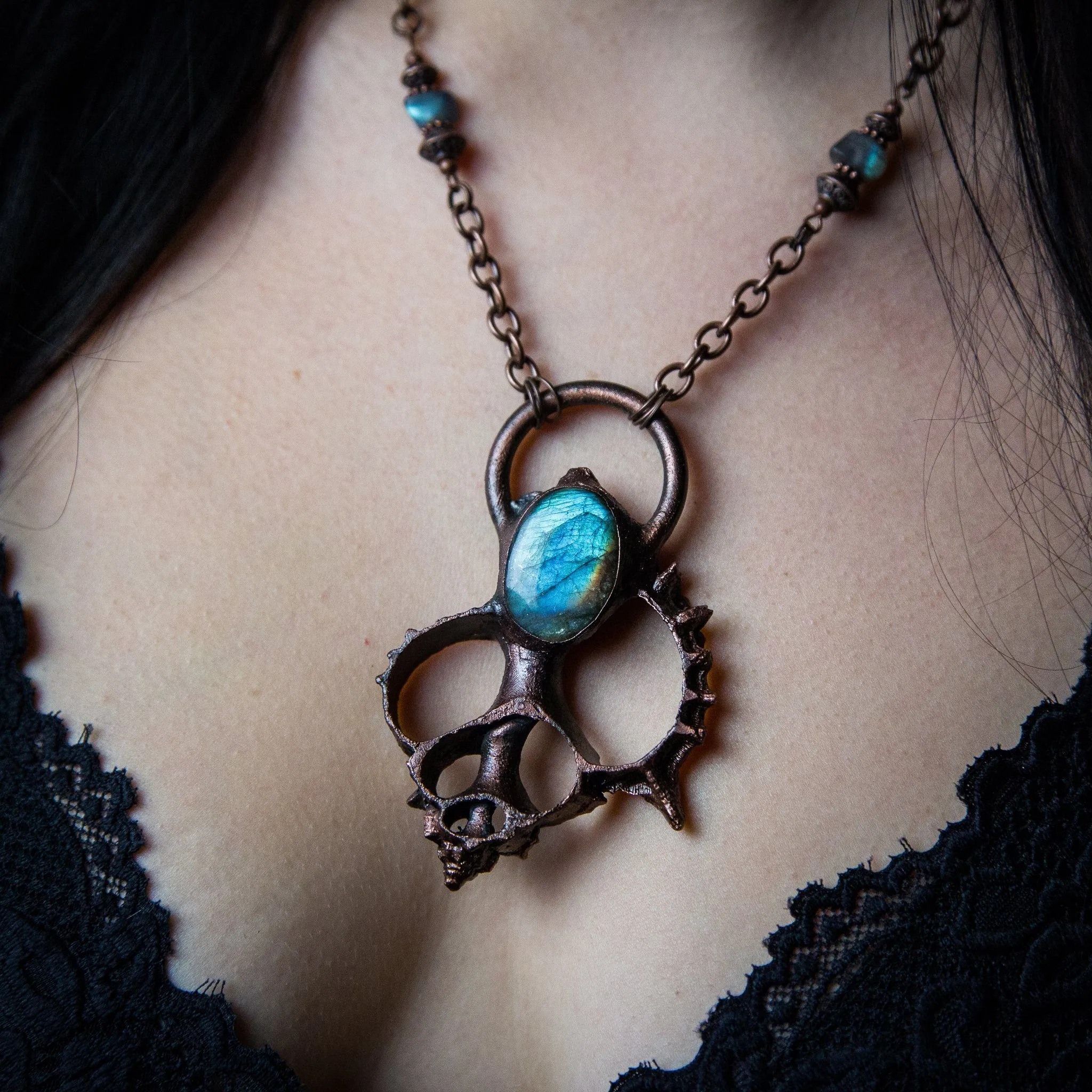Murex Shell with Labradorite