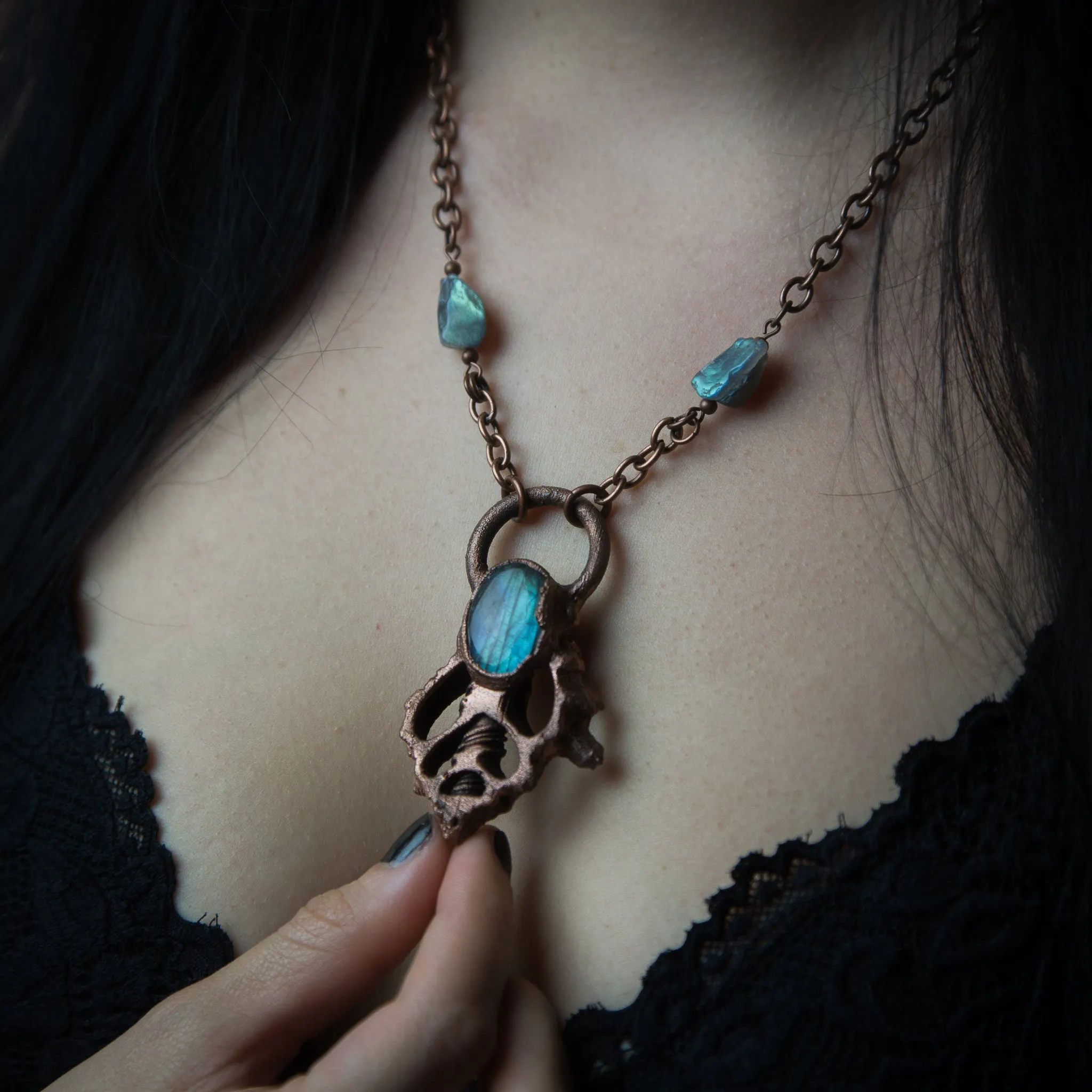 Murex Shell with Labradorite