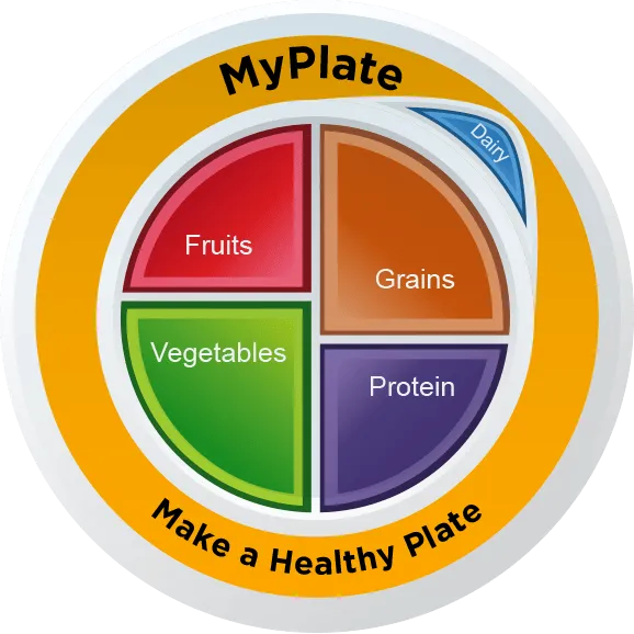 MyPlate Static Clings - Pack of 3