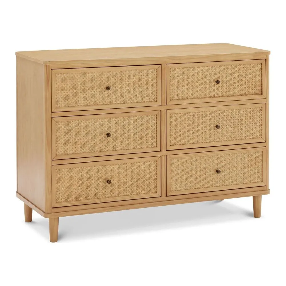 Namesake Marin Cane Convertible Crib and 6-Drawer Dresser Nursery Set