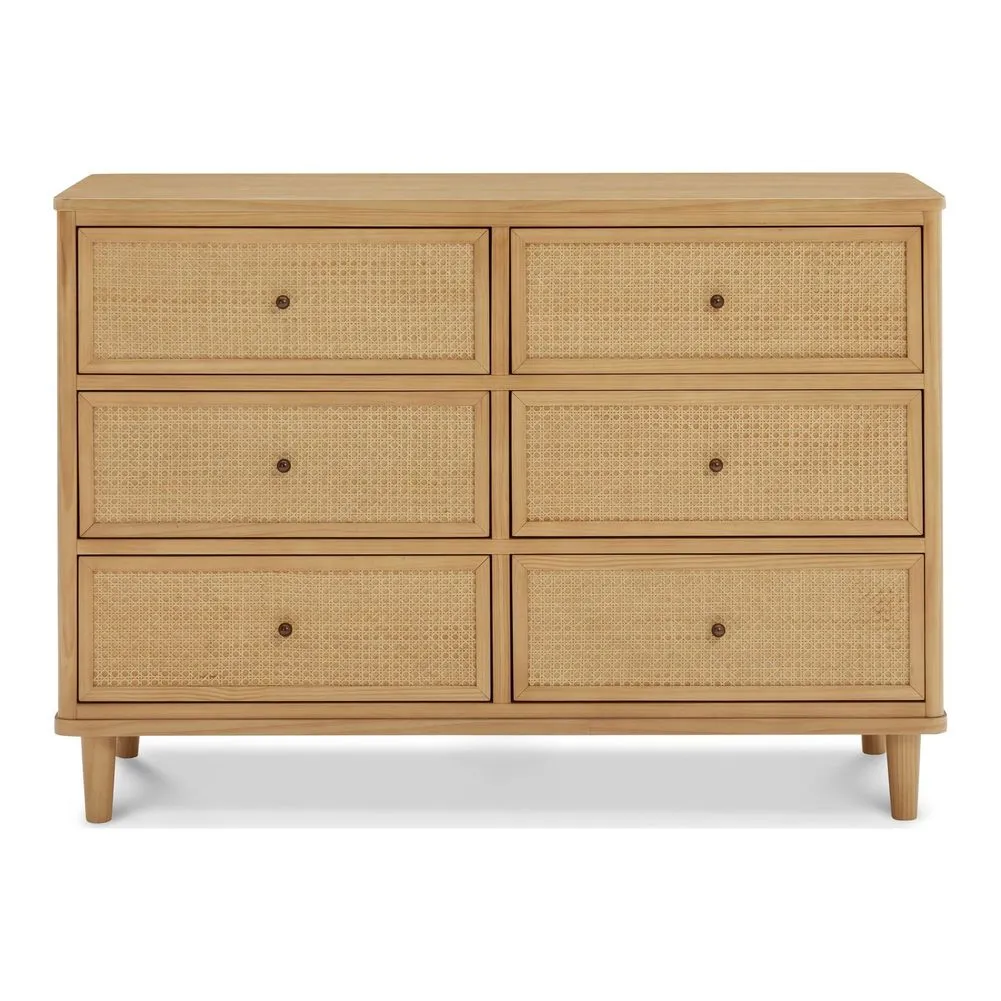 Namesake Marin Cane Convertible Crib and 6-Drawer Dresser Nursery Set