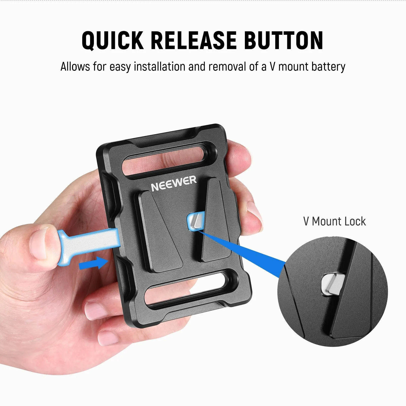 NEEWER PS005 Mini V Mount Battery Plate