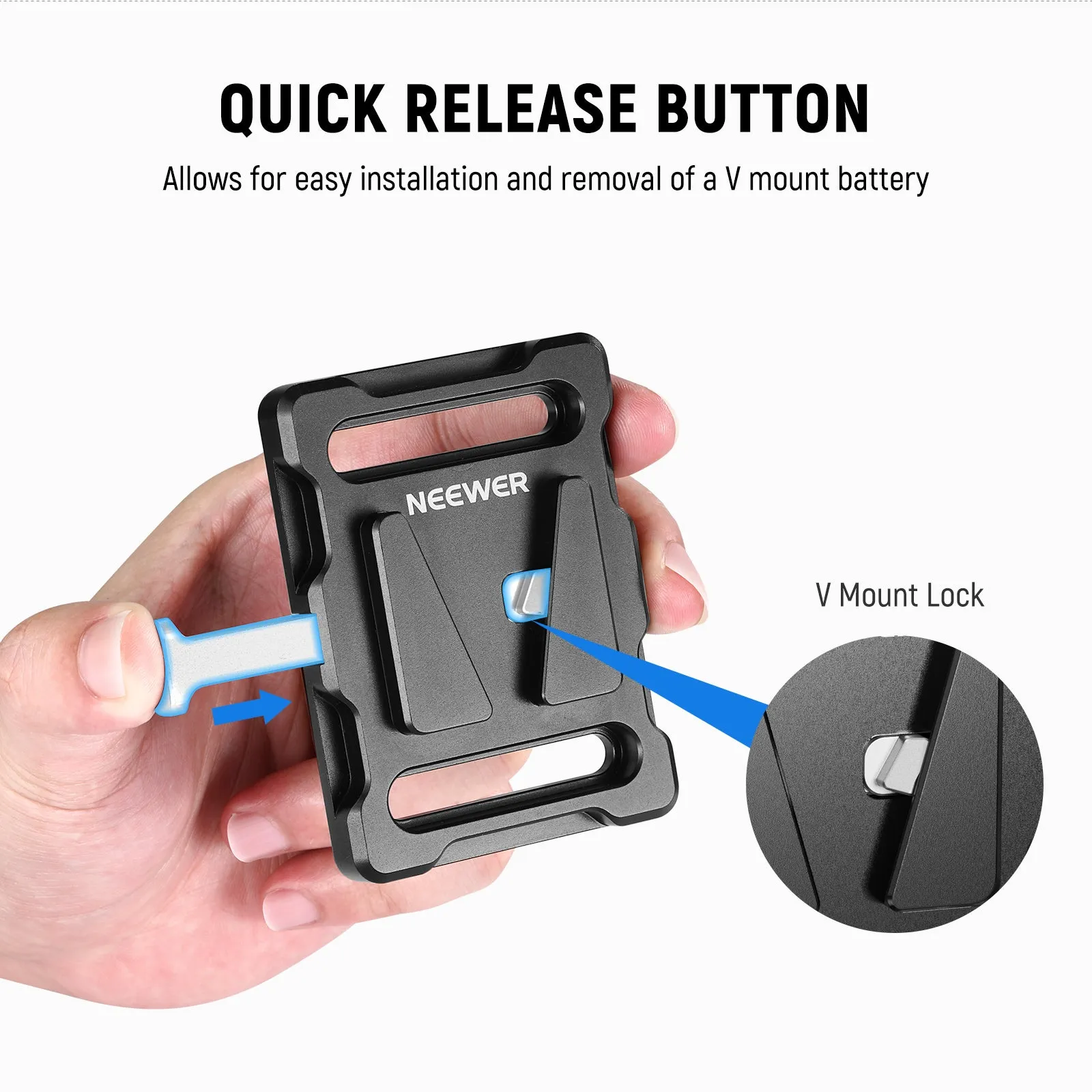 NEEWER PS005 Mini V Mount Battery Plate