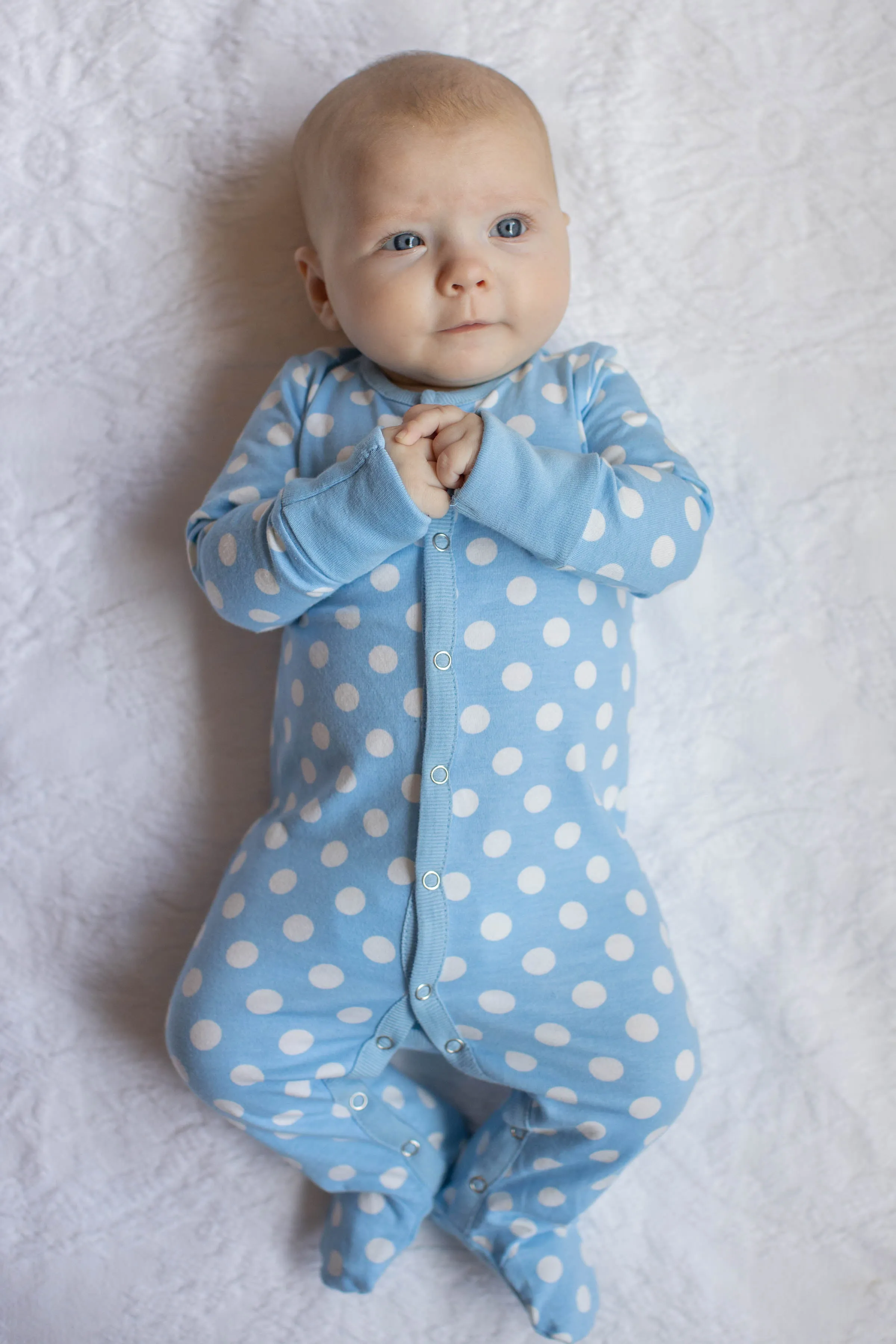 Nicole One Piece Footed Baby Romper (3-6mo only)
