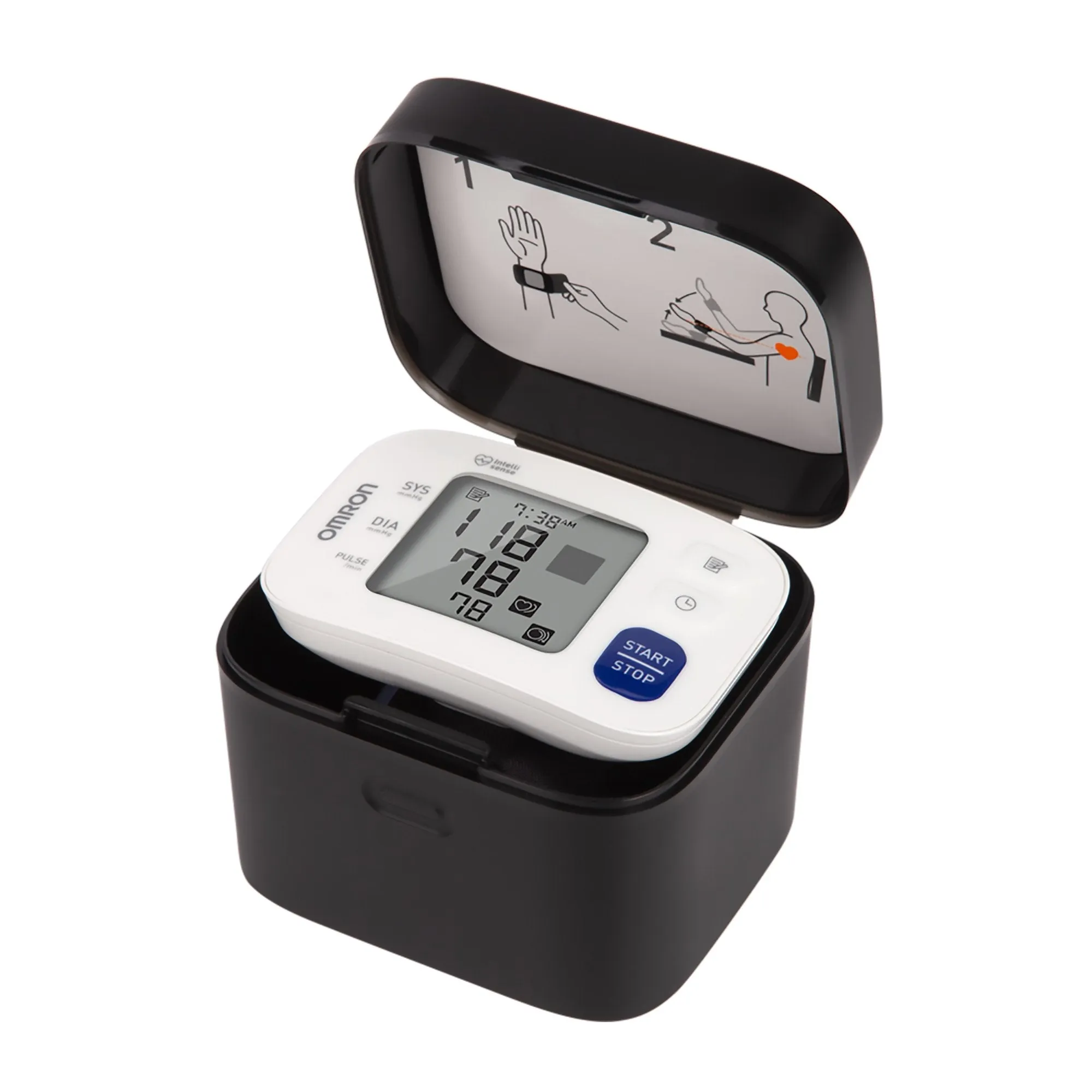 Omron 3 Series Digital Blood Pressure Wrist Unit, Automatic Inflation, Adult, Large Cuff