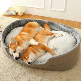 Pet Dog Sleeping Beds Soft Fleece Warm Cat Mat All Seasons Big Size Extra Large Pet Bed House Sofa Kennel S-XXL Dogs Accessories