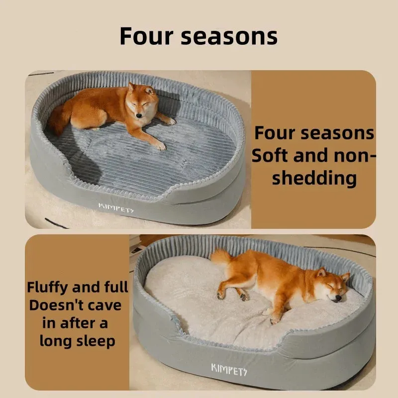 Pet Dog Sleeping Beds Soft Fleece Warm Cat Mat All Seasons Big Size Extra Large Pet Bed House Sofa Kennel S-XXL Dogs Accessories