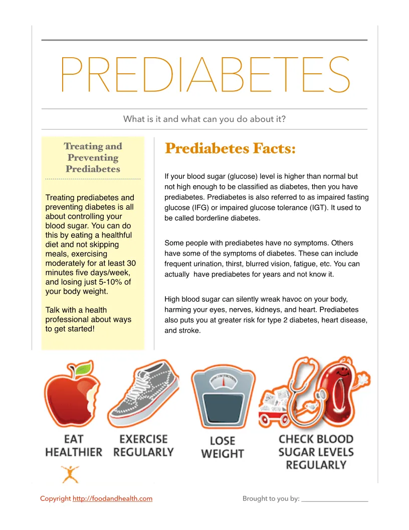 Prediabetes Poster