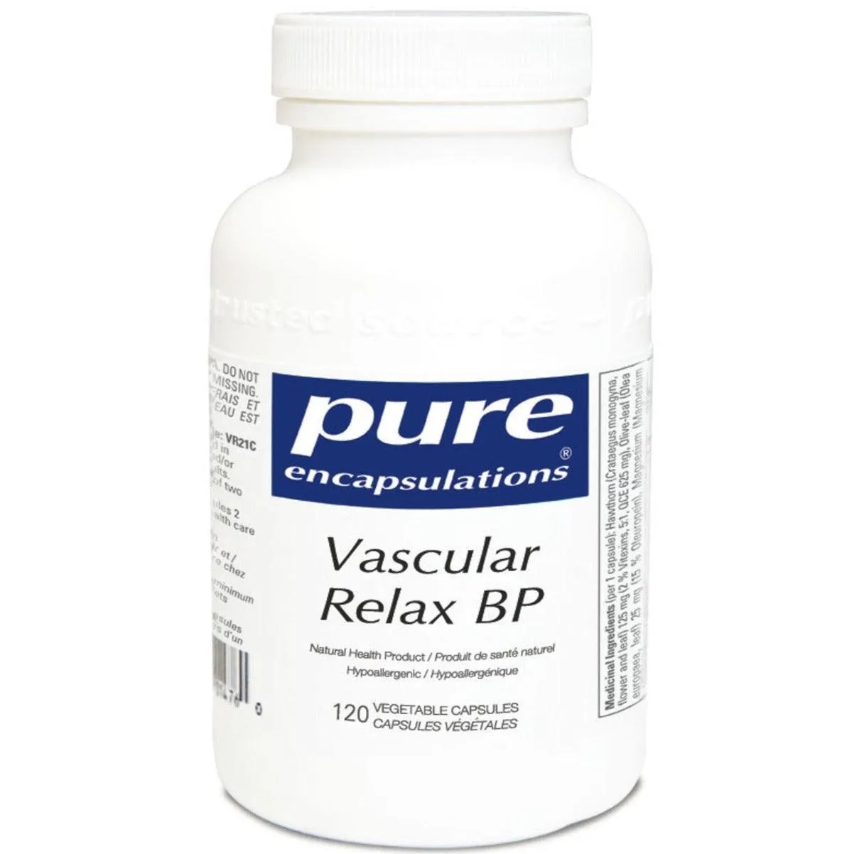 Pure Encapsulations Vascular Relax BP 120 Veg Capsules