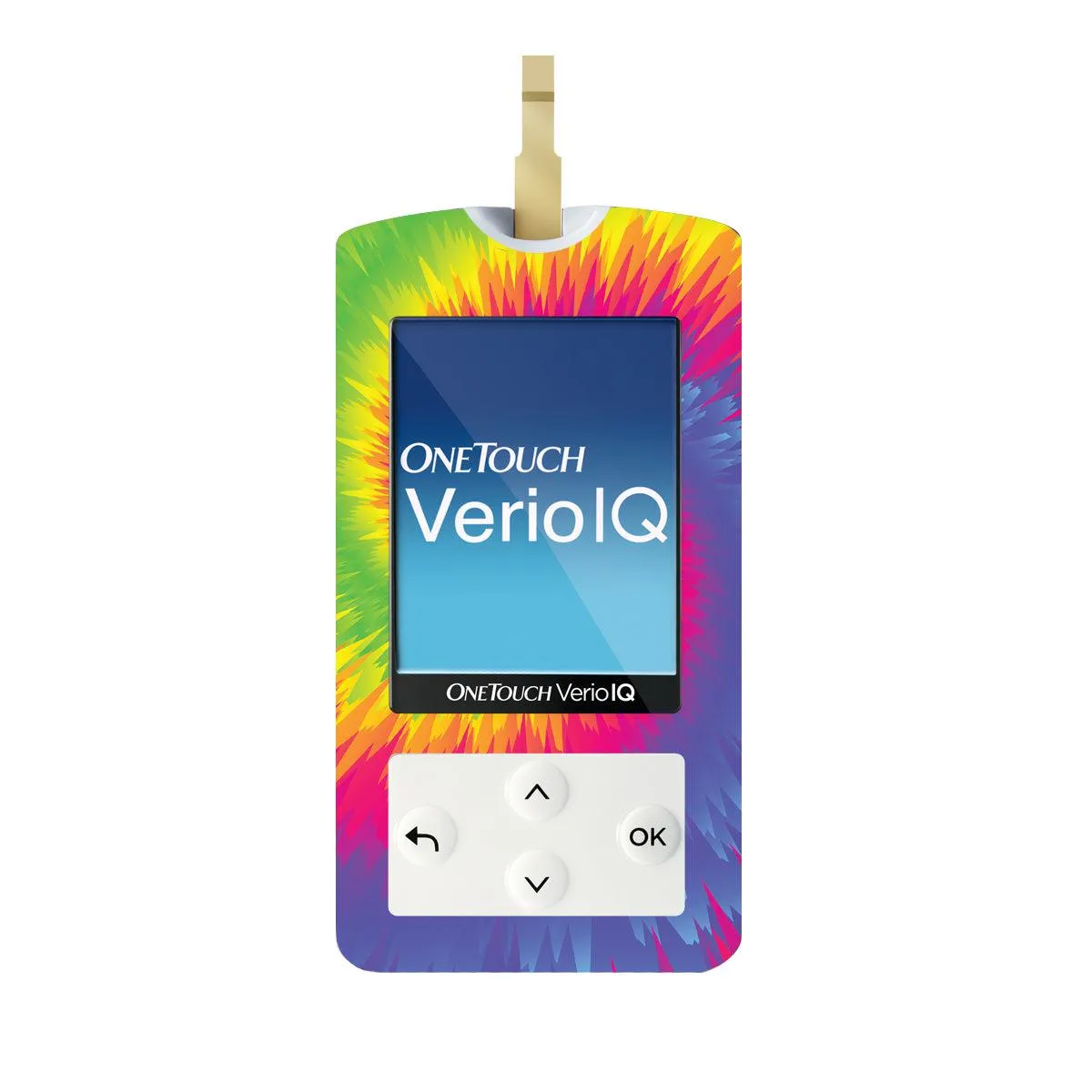 Rainbow Tie Dye for OneTouch Verio IQ Glucometer