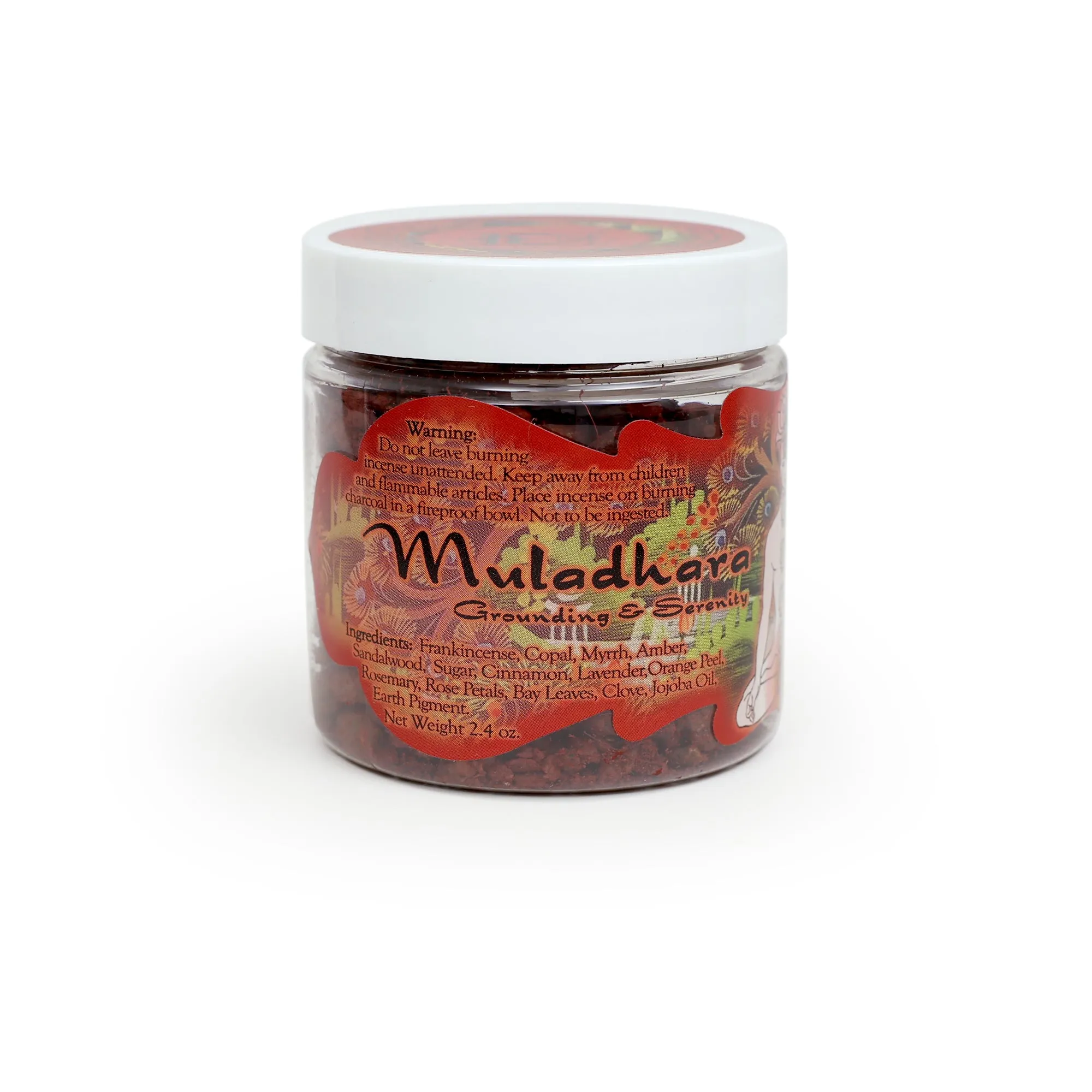 Resin Incense Root Chakra Muladhara - Grounding and Inner Peace - 2.4oz jar