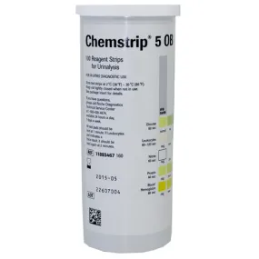 Roche Chemstrip 5 OB Urine Test Strips 100/Vial