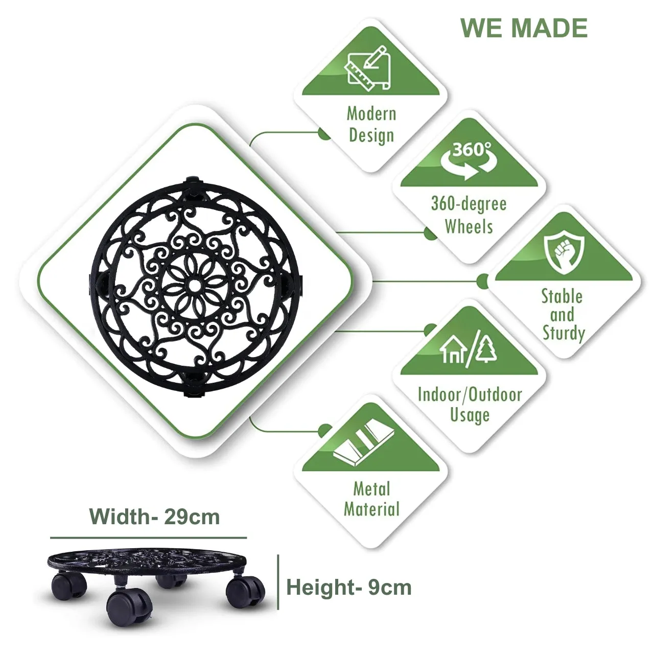 Rolla Metal Plant Stand