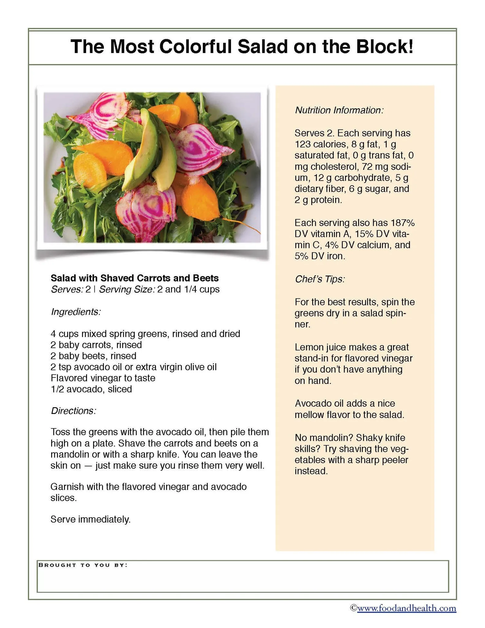 Root Salad 24" Square Banner for Bulletin Boards and Walls