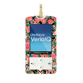 Rosey Tigers for OneTouch Verio IQ Glucometer