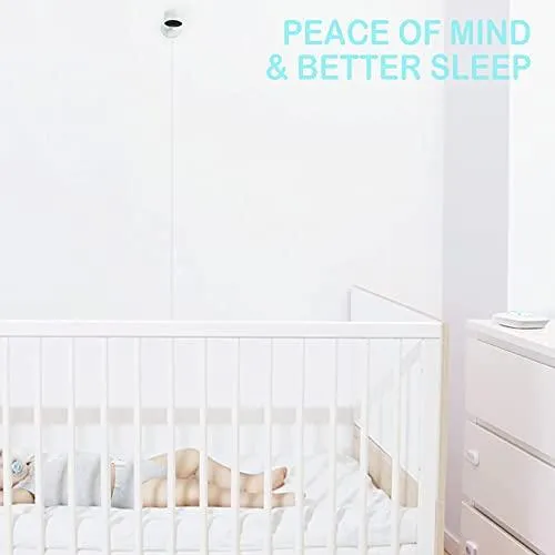 Sense-U Baby Breathing Monitor - HSA/FSA Approved - with Movement Temperature Smart Sensors: Tracks Baby's Breathing, Rollover Movement, Ambient Temperature with Audio Alerts on Smartphone (Green)