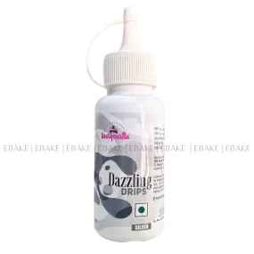 Silver Dazzling Drips - Cake Decorating Drips
