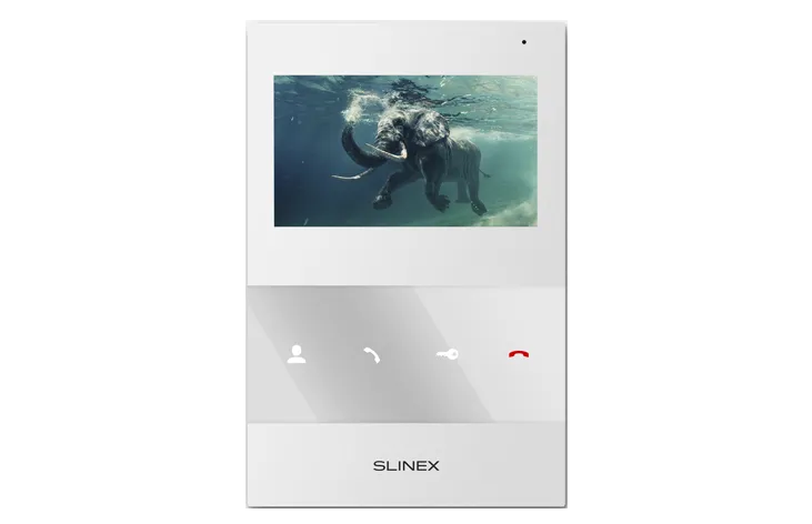 Slinex 4" Indoor Monitor With Memory, White, SQ-04M-W