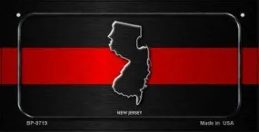 Smart Blonde BP-9719 New Jersey Thin Red Line Novelty Bicycle License