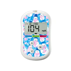 Snowman Sticker for OneTouch Verio Flex Glucometer