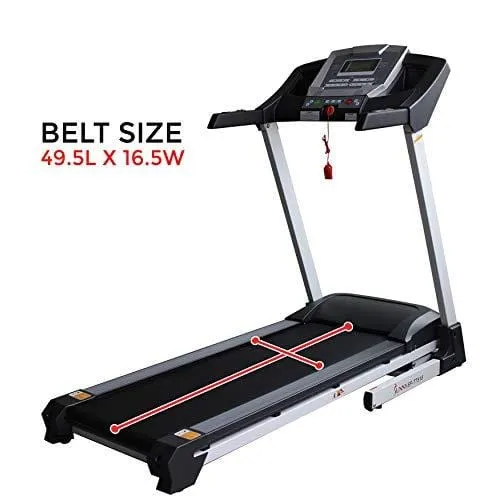 Sunny Health & Fitness SF-T7515 Smart Treadmill with Auto Incline, Sound System, Bluetooth and Phone Function