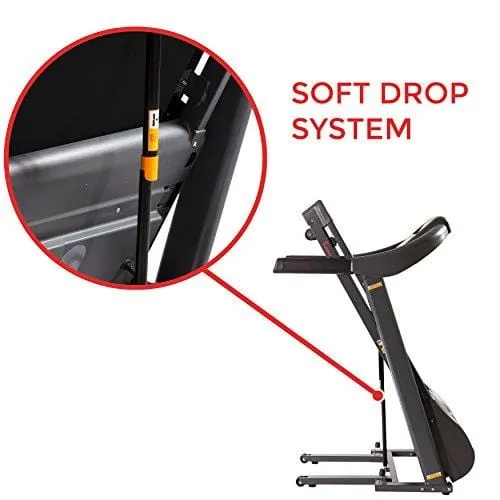 Sunny Health & Fitness T7643 Heavy Duty Walking Treadmill with 350 lb High Weight Capacity, Wide Walking Area and Folding for Storage