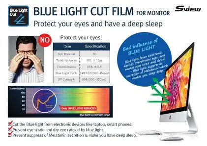 SVIEW SPFAG2-21W 抗藍光螢幕防窺片 (452.8x283.2mm) S-view Privacy Screen Filter with Blue light cut for 21" Monitors (16 : 10)